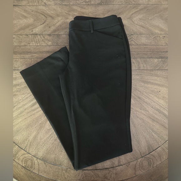 Express, Editor Barely Boot Low Rise Pants, Stretch, Black, 10 Regular - Picture 1 of 6